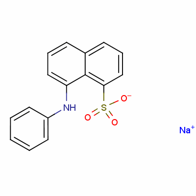 8-苯胺基-1-萘磺酸钠结构式_1445-19-8结构式
