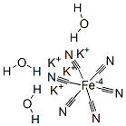 Potassium ferrocyanide trihyrate Structure,14459-95-1Structure