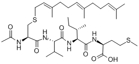 Ac-cys(farnesyl)-val-ile-met-oh结构式_144608-65-1结构式
