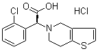 (S)-2-(2-氯苯基)-2-(6,7-二氢噻吩并[3,2-c]吡啶-5(4H)-基)乙酸盐酸盐结构式_144750-42-5结构式