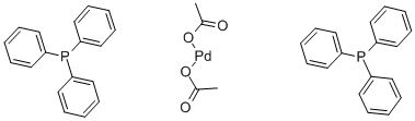 Bis(triphenylphosphinepalladium) acetate Structure,14588-08-0Structure
