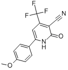 3-氰基-4-三氟甲基-6-(4-甲氧基苯基)-吡啶-2-酮结构式_147381-61-1结构式