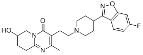 3-{2-[4-(6-Fluoro-1,2-benzoxazol-3-yl)-1-piperidinyl]ethyl}-7-hydroxy-2-methyl-6,7,8,9-tetrahydro-4h-pyrido[1,2-a]pyrimidin-4-one Structure,147663-04-5Structure