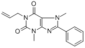 1-烯丙基-3,7-二甲基-8-苯基黄嘌呤结构式_149981-23-7结构式