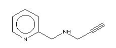 (9ci)-n-2-丙炔-2-吡啶甲胺结构式_150099-69-7结构式