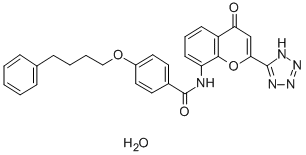 8-[4(4-Phenylbutoxy)benzoyl]amino-2-(5-tetrazolyl)-4-oxo-4h-1-benzopyran Structure,150821-03-7Structure