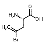L-2-氨基-4-溴-4-戊烯酸结构式_151144-96-6结构式