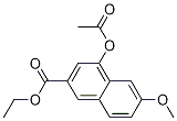 4-(乙酰基氧基)-6-甲氧基-2-萘羧酸乙酯结构式_151502-73-7结构式