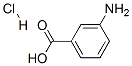 3-氨基苯甲酸盐酸盐结构式_15151-51-6结构式