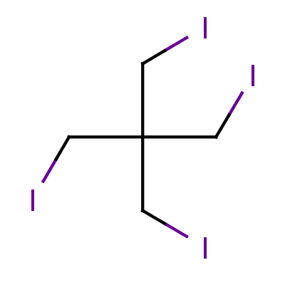 季戊四基四碘化物结构式_1522-88-9结构式
