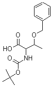 Boc-O-Benzyl-L-threonine Structure