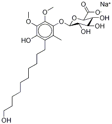 4-Hydroxy-3-(10-hydroxydecyl)-5,6-dimethoxy-2-methylphenyl |-d-glucuronide monosodium salt Structure,153010-37-8Structure