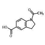 1-乙酰基-2,3-二氢-1H-吲哚-5-羧酸结构式_153247-93-9结构式