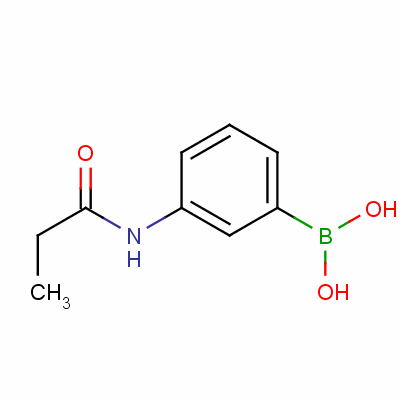 3-(丙酰胺)苯硼酸结构式_153853-43-1结构式