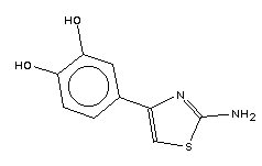 4-(2-氨基-4-噻唑)-1,2-苯二醇结构式_15386-52-4结构式