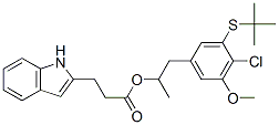 1H-Indole-2-propanoic acid, 1-[(4-chlorophenyl)methyl]-3-[(1,1-dimethylethyl)thio]-5-methoxy-alpha,alpha-dimethyl-, ethyl ester Structure,154325-76-5Structure