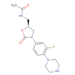 (S)-N-((3-(3-氟-4-(哌嗪-1-基)苯基)-2-氧代噁唑啉-5-基)甲基)乙酰胺结构式_154590-66-6结构式