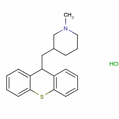 Metixene hydrochloride Structure,1553-34-0Structure