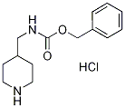 哌啶-4-甲基-氨基甲酸苄酯盐酸盐结构式_155456-34-1结构式