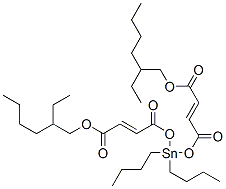 2-乙基己基-6,6-二丁基-14-乙基-4,8,11-三氧代-5,7,12-三噁-6-锡杂-2,9-十八碳二烯酸甲酯结构式_15546-12-0结构式