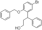 3-(2-(苄氧基)-5-溴苯基)-3-苯基丙烷-1-醇结构式_156755-25-8结构式