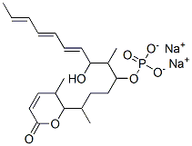 5,5-二氢-5-甲基-6-(1,5-二甲基-6-羟基-4-(磷酰基氧基)十三基-7,9,11-三烯)-2H-吡喃-2-酮钠盐结构式_156856-30-3结构式