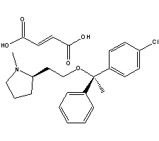氯马斯汀结构式_15686-51-8结构式