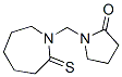 1-[(六氢-2-硫氧代-1H-氮杂革-1-基)甲基]-2-吡咯烷酮结构式_157439-26-4结构式