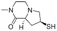 (7S-反式)-(9CI)六氢-7-疏基-2-甲基吡咯并[1,2-a]吡嗪-1(2H)-酮结构式_158393-27-2结构式