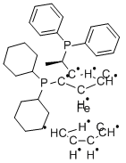 (S)-(-)-l-[(S)-2-( Dicyclohexylphosphino)ferroceny1] ethyldicyclohexylphosphino Structure,158923-09-2Structure