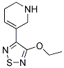 (9CI)-3-(4-乙氧基-1,2,5-噻二唑-3-基)-1,2,5,6-四氢-吡啶结构式_159059-10-6结构式
