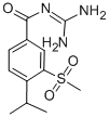 N-(二氨基亚甲基)-4-异丙基-3-(甲基磺酰基)苯甲酰胺结构式_159138-80-4结构式