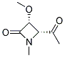 顺式-(9ci)-4-乙酰基-3-甲氧基-1-甲基-2-氮杂啶酮结构式_159597-50-9结构式