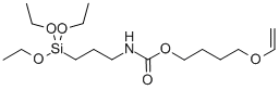 O-(乙烯氧基丁基)-N-(三乙氧基硅基丙基)脲烷结构式_159856-61-8结构式