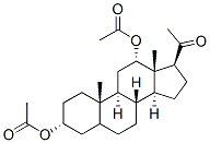 3-Alpha,12-alpha-二乙酰氧基孕烷-20-酮结构式_15991-93-2结构式