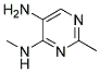 (9ci)-n4,2-二甲基-4,5-嘧啶二胺结构式_15996-50-6结构式