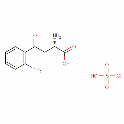 L-犬尿氨酸硫酸盐结构式_16055-80-4结构式