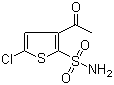 3-乙酰基-5-氯噻吩-2-磺酰胺结构式_160982-10-5结构式