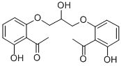 1,3-Bis(2-acetyl-3-hydroxyphenoxy)-2-propanol Structure,16150-44-0Structure
