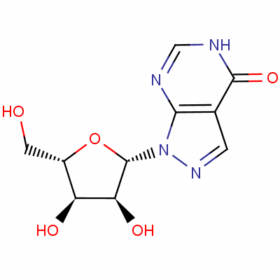 别嘌呤醇核糖苷结构式_16220-07-8结构式