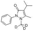 异丙安替比林-D3结构式_162935-29-7结构式
