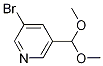 3-溴-5-(二甲氧基甲基)吡啶结构式_163163-79-9结构式