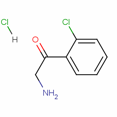 2-氨基-1-(2-氯苯基)-1-乙酮盐酸盐结构式_16442-79-8结构式