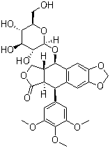 鬼臼毒素-4-O-葡萄糖苷结构式_16481-54-2结构式