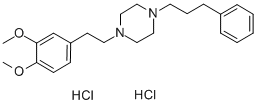 1-(3,4-二甲氧基苯乙基)-4-(3-苯基丙基)哌嗪双盐酸盐结构式_165377-44-6结构式