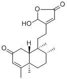 5-羟基-4-[2-(1,2,3,4,4A,7,8,8A-八氢-1,2,4A,5-四甲基-7-氧代-1-萘基)乙基]-2(5H)-呋喃酮结构式_165459-53-0结构式