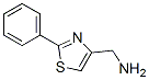 (2-苯基-1,3-噻唑-4-基)甲胺结构式_165736-03-8结构式