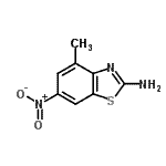 (8ci)-2-氨基-4-甲基-6-硝基-苯并噻唑结构式_16586-51-9结构式