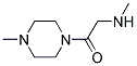 N-甲基-n-[2-(4-甲基哌嗪-1-基)-2-氧代乙基]胺结构式_166187-00-4结构式
