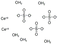 硫酸铈(III )五水结构式_16648-30-9结构式
